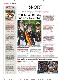 Titelbild der Ausgabe 70/2019 von SPORT: Übliche Verdächtige und neue Gesichter. Zeitschriften als Abo oder epaper bei United Kiosk online kaufen.