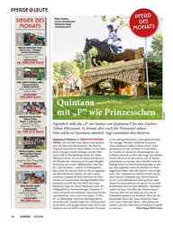 Titelbild der Ausgabe 100/2019 von PFERDE LEUTE: Quintana – mit „P“ wie Prinzesschen. Zeitschriften als Abo oder epaper bei United Kiosk online kaufen.