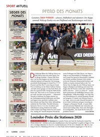 Titelbild der Ausgabe 40/2020 von SPORT: PFERD DES MONATS. Zeitschriften als Abo oder epaper bei United Kiosk online kaufen.