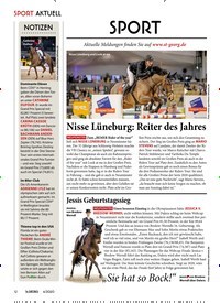 Titelbild der Ausgabe 40/2020 von Nisse Lüneburg: Reiter des Jahres. Zeitschriften als Abo oder epaper bei United Kiosk online kaufen.
