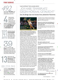 Titelbild der Ausgabe 20/2019 von NACHGEFRAGT BEI ANNIKA BECK: „ICH HABE TENNISPLATZ GEGEN HÖRSAAL GETAUSCHT“. Zeitschriften als Abo oder epaper bei United Kiosk online kaufen.