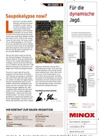 Titelbild der Ausgabe 20/2018 von IM VISIER: Saupokalypse now?. Zeitschriften als Abo oder epaper bei United Kiosk online kaufen.