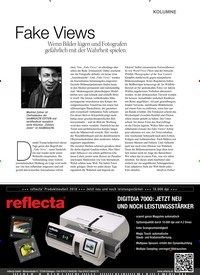 Titelbild der Ausgabe 8/2018 von KOLUMNE: Fake Views. Zeitschriften als Abo oder epaper bei United Kiosk online kaufen.