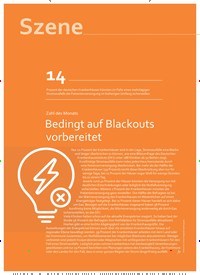 Titelbild der Ausgabe 11/2022 von Bedingt auf Blackouts vorbereitet. Zeitschriften als Abo oder epaper bei United Kiosk online kaufen.