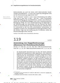 Titelbild der Ausgabe 11/2019 von Anwendung von Doppelbesteuerungsabkommen bei Dreieckssachverhalten. Zeitschriften als Abo oder epaper bei United Kiosk online kaufen.