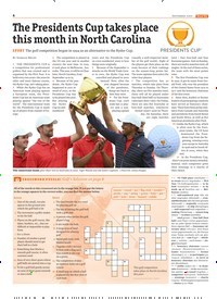 Titelbild der Ausgabe 9/2022 von The Presidents Cup takes place this month in North Carolina. Zeitschriften als Abo oder epaper bei United Kiosk online kaufen.