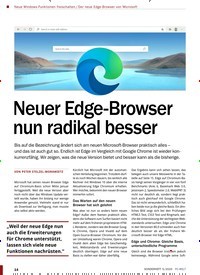 Titelbild der Ausgabe 5/2020 von Neuer Edge-Browser nun radikal besser. Zeitschriften als Abo oder epaper bei United Kiosk online kaufen.