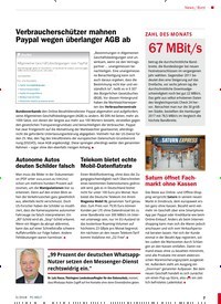 Titelbild der Ausgabe 5/2018 von Bunt: Verbraucherschützer mahnen Paypal wegen überlanger AGB ab. Zeitschriften als Abo oder epaper bei United Kiosk online kaufen.