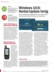 Titelbild der Ausgabe 11/2018 von Bunt: Windows 10.6: Herbst-Update fertig. Zeitschriften als Abo oder epaper bei United Kiosk online kaufen.