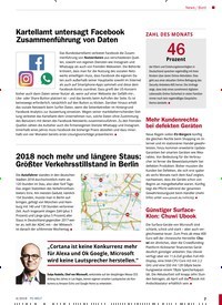 Titelbild der Ausgabe 4/2019 von Bunt: Kartellamt untersagt Facebook Zusammenführung von Daten. Zeitschriften als Abo oder epaper bei United Kiosk online kaufen.