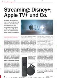Titelbild der Ausgabe 1/2020 von Streamingdienste: Streaming: Disney+, Apple TV+ und Co.. Zeitschriften als Abo oder epaper bei United Kiosk online kaufen.