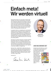 Titelbild der Ausgabe 4/2022 von Einfach meta! Wir werden virtuell. Zeitschriften als Abo oder epaper bei United Kiosk online kaufen.