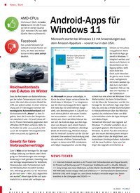 Titelbild der Ausgabe 4/2022 von Android-Apps für Windows 11. Zeitschriften als Abo oder epaper bei United Kiosk online kaufen.