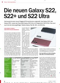 Titelbild der Ausgabe 4/2022 von Die neuen Galaxy S22, S22+ und S22 Ultra. Zeitschriften als Abo oder epaper bei United Kiosk online kaufen.