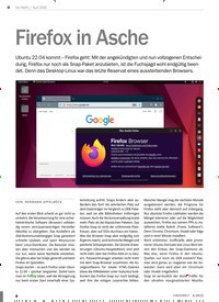 Titelbild der Ausgabe 4/2022 von Firefox in Asche. Zeitschriften als Abo oder epaper bei United Kiosk online kaufen.
