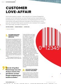 Titelbild der Ausgabe 1/2019 von CUSTOMER ENGAGEMENT: CUSTOMER LOVE-AFFAIR. Zeitschriften als Abo oder epaper bei United Kiosk online kaufen.