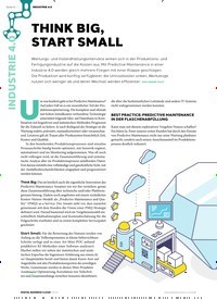Titelbild der Ausgabe 3/2019 von INDUSTRIE 4.0: THINK BIG, START SMALL. Zeitschriften als Abo oder epaper bei United Kiosk online kaufen.