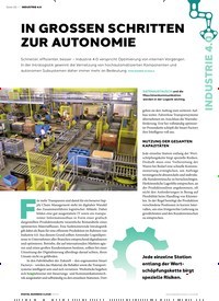Titelbild der Ausgabe 3/2019 von INDUSTRIE 4.0: IN GROSSEN SCHRITTEN ZUR AUTONOMIE. Zeitschriften als Abo oder epaper bei United Kiosk online kaufen.