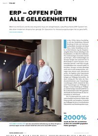 Titelbild der Ausgabe 5/2019 von ERP – OFFEN FÜR ALLE GELEGENHEITEN. Zeitschriften als Abo oder epaper bei United Kiosk online kaufen.