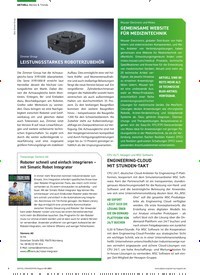 Titelbild der Ausgabe 1/2021 von Märkte & Trends: Zimmer Group: LEISTUNGSSTARKES ROBOTERZUBEHÖR. Zeitschriften als Abo oder epaper bei United Kiosk online kaufen.