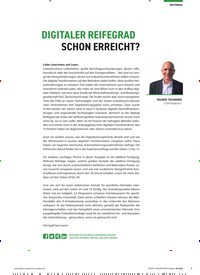 Titelbild der Ausgabe 4/2022 von DIGITALER REIFEGRAD SCHON ERREICHT?. Zeitschriften als Abo oder epaper bei United Kiosk online kaufen.