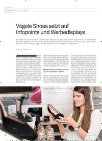 Titelbild der Ausgabe 5/2018 von Digitale Transformation – Fashion: Vögele Shoes setzt auf Infopoints und Werbedisplays. Zeitschriften als Abo oder epaper bei United Kiosk online kaufen.