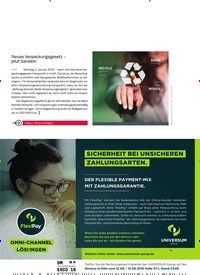 Titelbild der Ausgabe 6/2018 von Neues Verpackungsgesetz – jetzt handeln. Zeitschriften als Abo oder epaper bei United Kiosk online kaufen.
