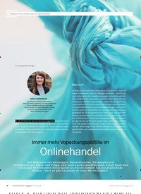 Titelbild der Ausgabe 2/2019 von Titelgeschichte¦Verpackung und Nachhaltigkeit: Immer mehr Vepackungsabfälle im Onlinehandel. Zeitschriften als Abo oder epaper bei United Kiosk online kaufen.