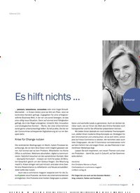 Titelbild der Ausgabe 3/2020 von Editoria: Es hilft nichts …. Zeitschriften als Abo oder epaper bei United Kiosk online kaufen.