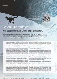 Titelbild der Ausgabe 2/2022 von Green E- Commerce. Zeitschriften als Abo oder epaper bei United Kiosk online kaufen.