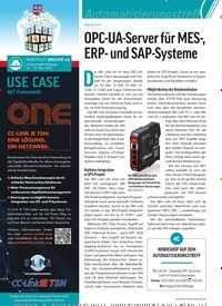 Titelbild der Ausgabe 1/2022 von OPC-UA-Server für MES-, ERP- und SAP-Systeme. Zeitschriften als Abo oder epaper bei United Kiosk online kaufen.