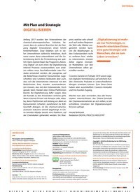 Titelbild der Ausgabe 1/2020 von Mit Plan und Strategie DIGITALISIEREN. Zeitschriften als Abo oder epaper bei United Kiosk online kaufen.