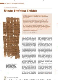 Titelbild der Ausgabe 4/2019 von PAPYRUS AUS DEM FRÜHEN 3. JH.: Ältester Brief eines Christen. Zeitschriften als Abo oder epaper bei United Kiosk online kaufen.