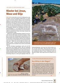 Titelbild der Ausgabe 4/2020 von 1300 JAHRE ALTE KIRCHE BEIM BERG TABOR: Kloster bei Jesus, Mose und Elija. Zeitschriften als Abo oder epaper bei United Kiosk online kaufen.