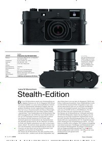 Titelbild der Ausgabe 5/2018 von Leica M Monochrom: Stealth-Edition. Zeitschriften als Abo oder epaper bei United Kiosk online kaufen.
