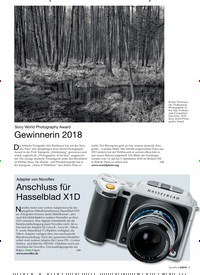 Titelbild der Ausgabe 6/2018 von Sony World Photography Award: Gewinnerin 2018. Zeitschriften als Abo oder epaper bei United Kiosk online kaufen.