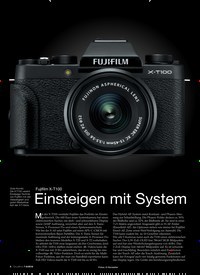 Titelbild der Ausgabe 8/2018 von Fujifilm X-T100: Einsteigen mit System. Zeitschriften als Abo oder epaper bei United Kiosk online kaufen.