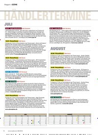 Titelbild der Ausgabe 8/2018 von SZENE: HÄNDLERTERMINE.. Zeitschriften als Abo oder epaper bei United Kiosk online kaufen.