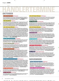 Titelbild der Ausgabe 11/2018 von SZENE: HÄNDLER TERMINE. Zeitschriften als Abo oder epaper bei United Kiosk online kaufen.