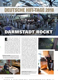 Titelbild der Ausgabe 1/2019 von DEUTSCHE HIFI-TAGE 2018: DARMSTADT ROCKT. Zeitschriften als Abo oder epaper bei United Kiosk online kaufen.