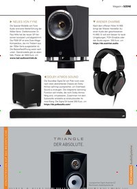 Titelbild der Ausgabe 2/2022 von CANTON-SOUNDBAR FÜR VIRTUELLEN SURROUND-SOUND. Zeitschriften als Abo oder epaper bei United Kiosk online kaufen.