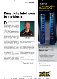 Titelbild der Ausgabe 6/2023 von Künstliche Intelligenz in der Musik. Zeitschriften als Abo oder epaper bei United Kiosk online kaufen.