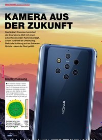 Titelbild der Ausgabe 6/2019 von NOKIA 9 PUREVIEW: KAMERA AUS DER ZUKUNFT. Zeitschriften als Abo oder epaper bei United Kiosk online kaufen.