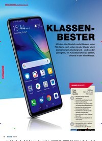 Titelbild der Ausgabe 6/2019 von HUAWEI P30 LITE: KLASSENBESTER. Zeitschriften als Abo oder epaper bei United Kiosk online kaufen.