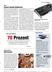 Titelbild der Ausgabe 10/2018 von NVIDIA: Rasend schnelle Grafikkarten. Zeitschriften als Abo oder epaper bei United Kiosk online kaufen.