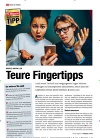 Titelbild der Ausgabe 11/2018 von MOBILE ABOFALLEN: Teure Fingertipps. Zeitschriften als Abo oder epaper bei United Kiosk online kaufen.