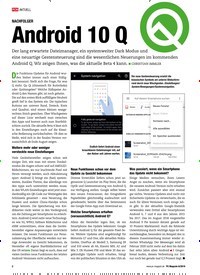 Titelbild der Ausgabe 8/2019 von AKTUELL: NACHFOLGER: Android 10 Q. Zeitschriften als Abo oder epaper bei United Kiosk online kaufen.