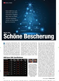 Titelbild der Ausgabe 10/2019 von AMD VS. INTEL: Schöne Bescherung. Zeitschriften als Abo oder epaper bei United Kiosk online kaufen.