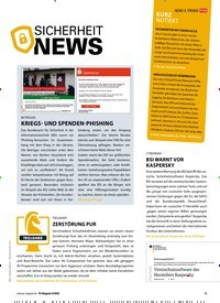 Titelbild der Ausgabe 5/2022 von SICHERHEIT NEWS. Zeitschriften als Abo oder epaper bei United Kiosk online kaufen.