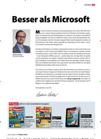 Titelbild der Ausgabe 8/2022 von Besser als Microsoft. Zeitschriften als Abo oder epaper bei United Kiosk online kaufen.